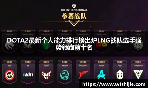DOTA2最新个人能力排行榜出炉LNG战队选手强势领跑前十名