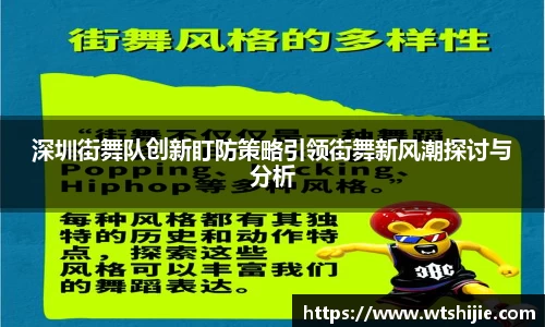 深圳街舞队创新盯防策略引领街舞新风潮探讨与分析